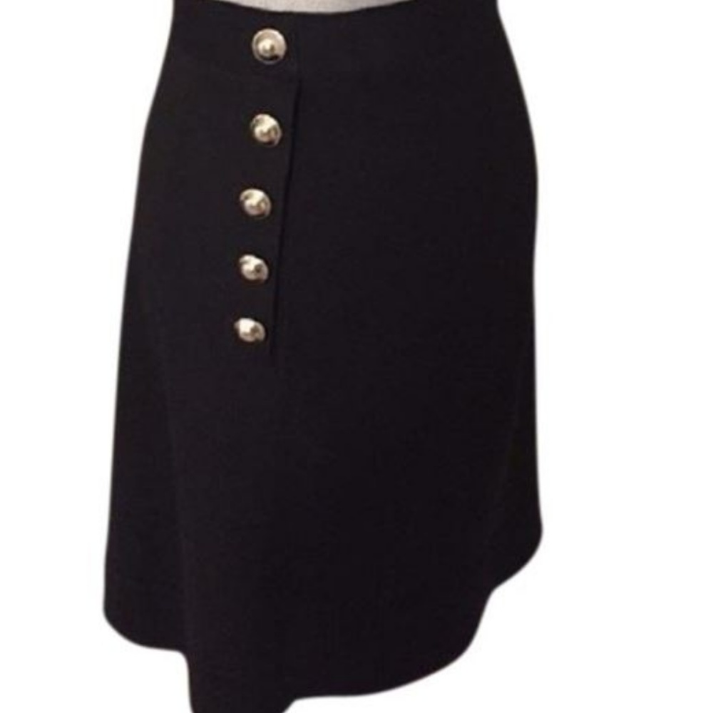 WHBM  Button Trim A-Line Skirt